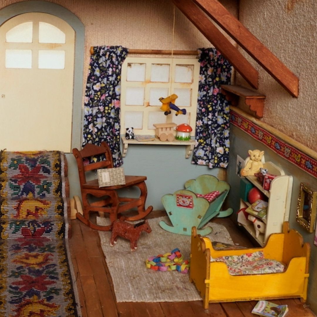 Puppenhausmöbel-Set zum Selbermachen Schlafzimmer