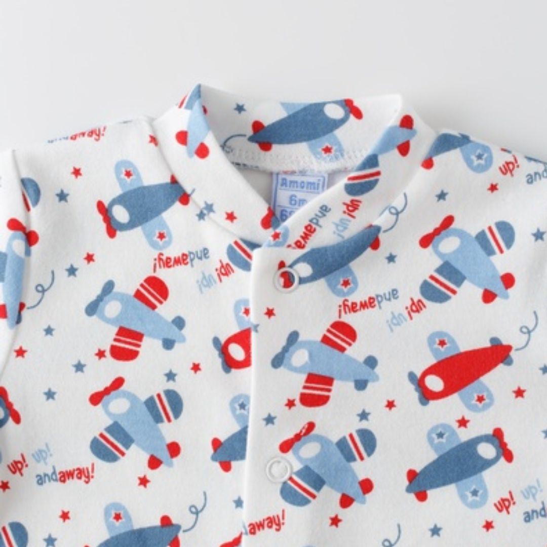 Baby Pyjama mit Flugzeugmuster