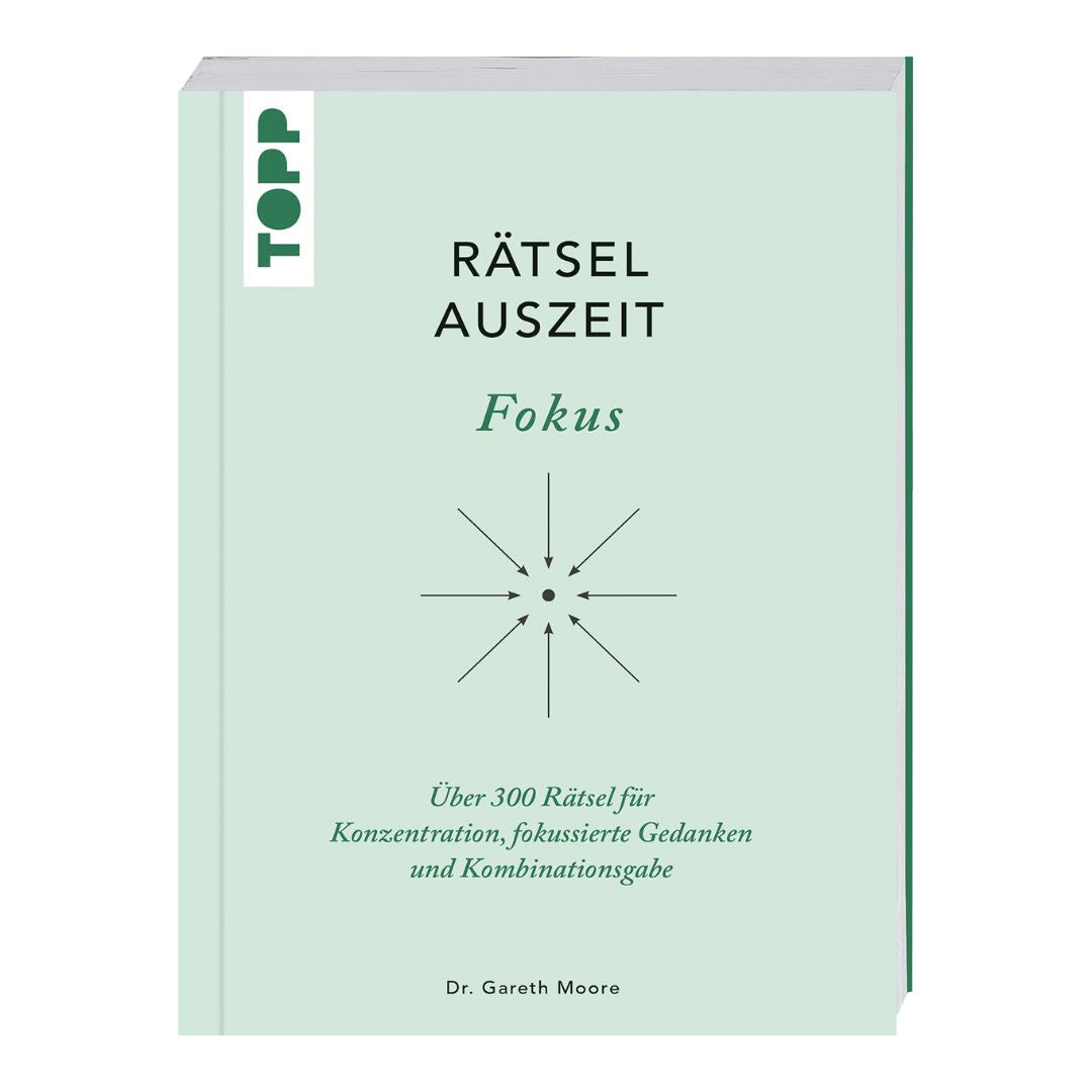 Rätselbuch 'Rätselauszeit - Fokus' über 300 Rätsel Für Konzentration