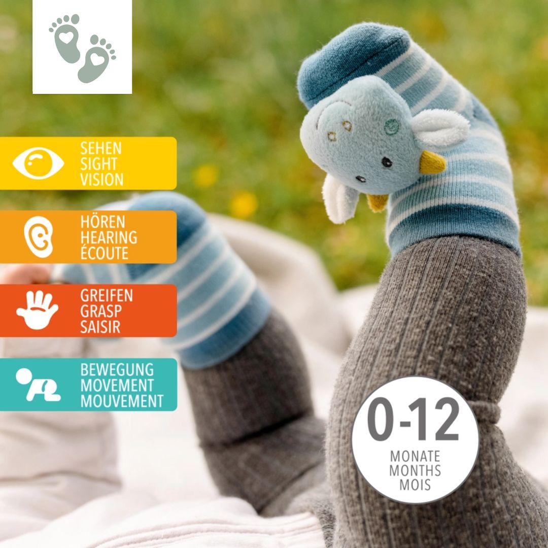 Rasselsocken 'Drache'