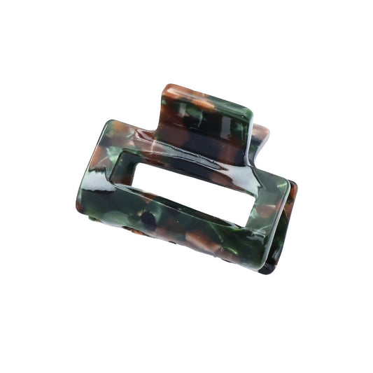 Rechteckige Haarklammer Camouflage