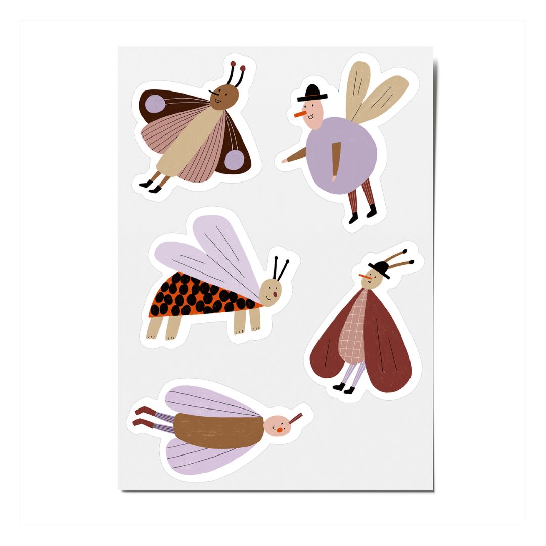 Reflektierende Sticker 'Flatter Freunde'