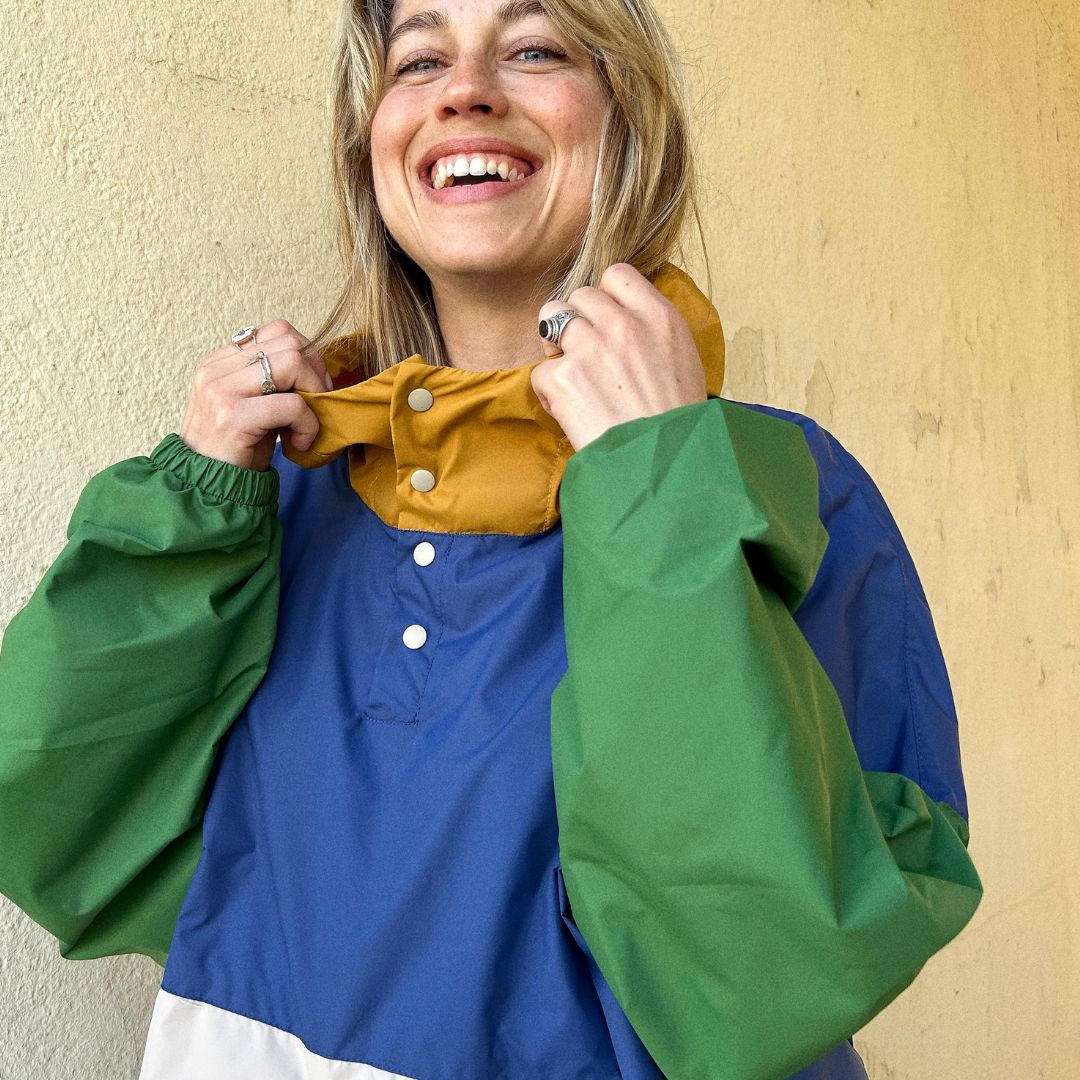 Regenponcho 'Ash Blue' für Kinder und Erwachsene