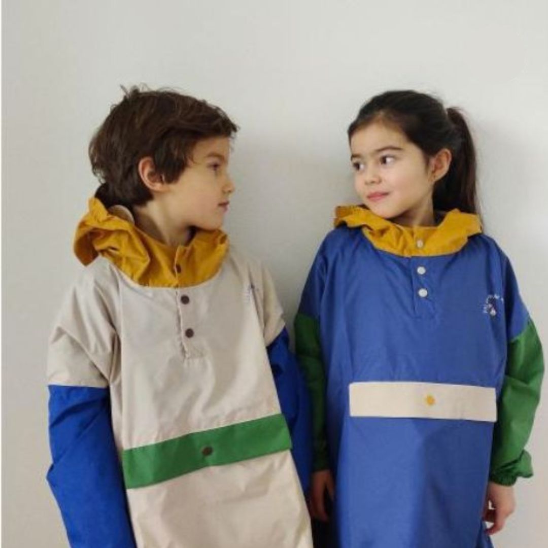 Regenponcho 'Ash Blue' für Kinder und Erwachsene