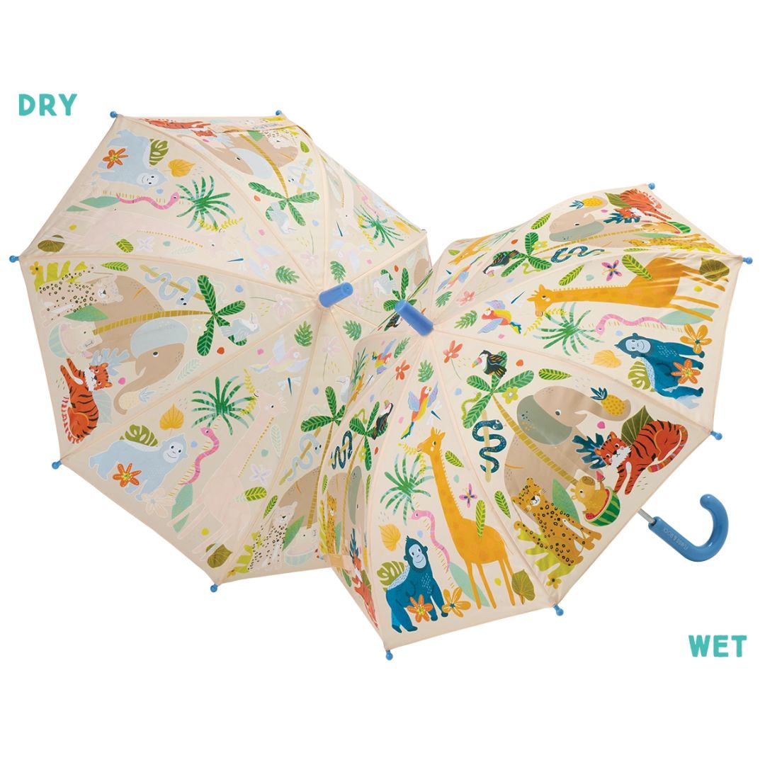 Regenschirm mit Farbwechsel 'Dschungel'