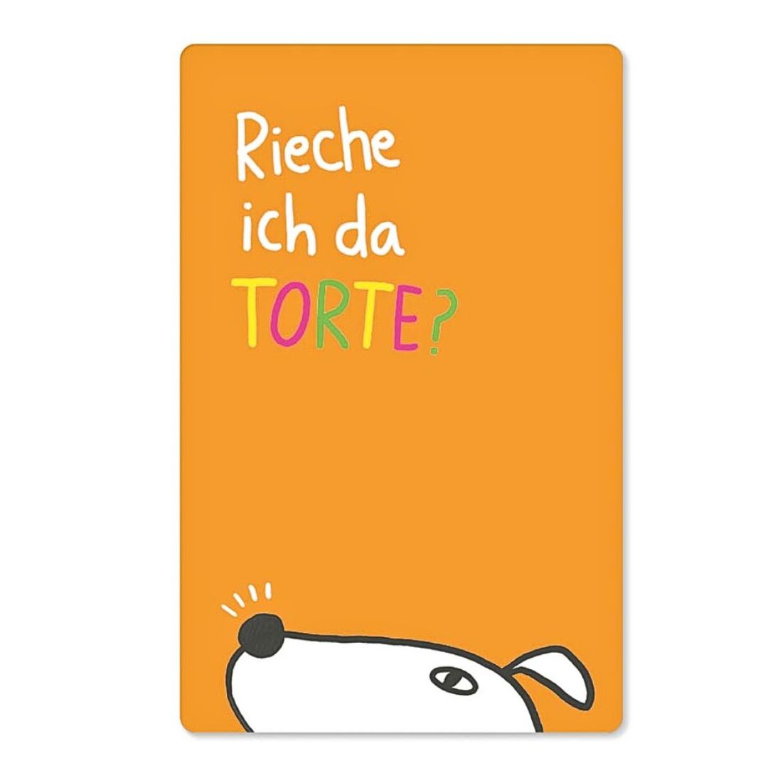 KIND MIND Karte | rieche ich da torte hund