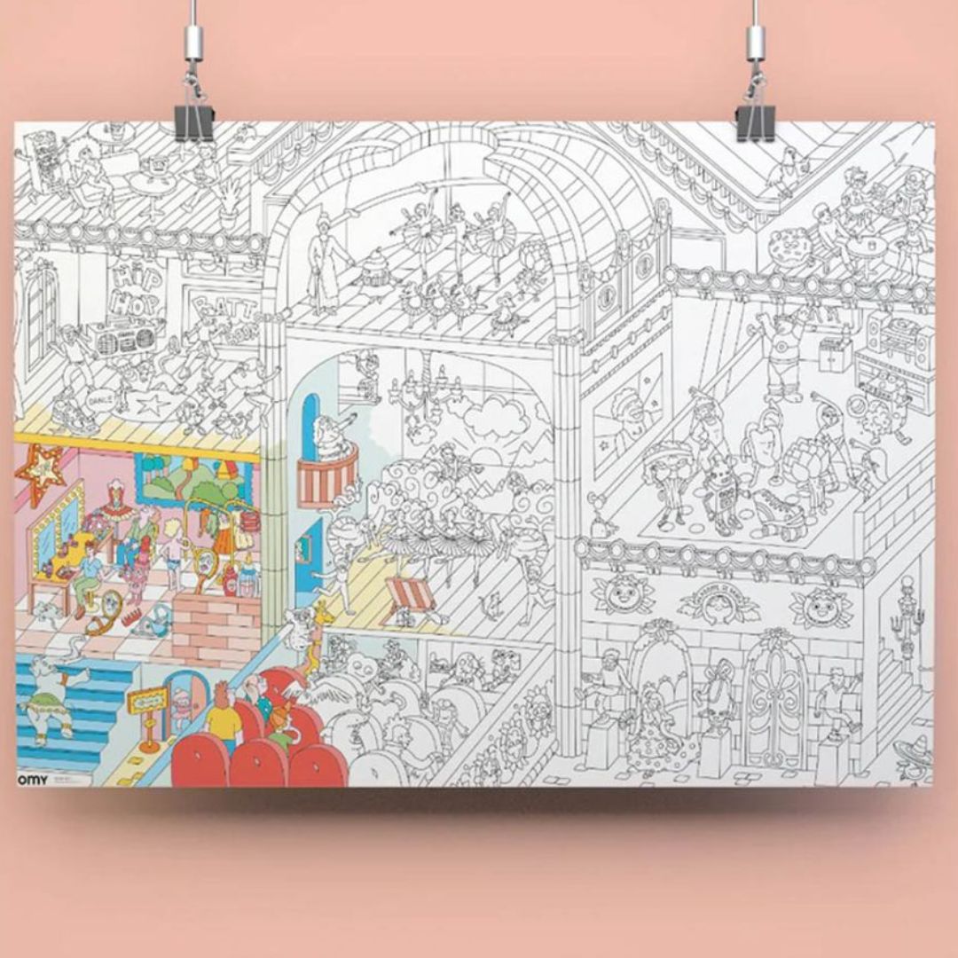 OMY Riesen Ausmal Poster 70x100 'Dance'