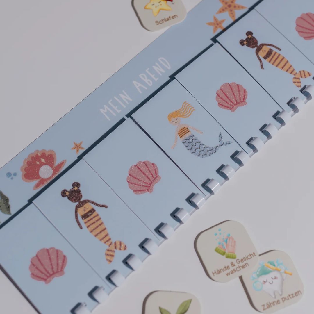 Morgen- & Abendroutine Set 'Meerjungfrauen Glitzer'