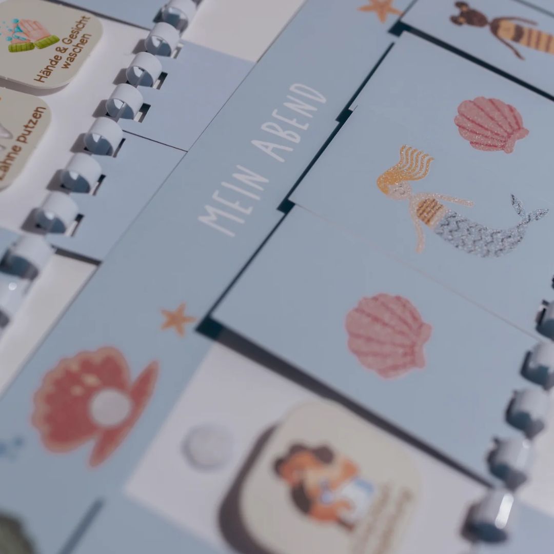 Morgen- & Abendroutine Set 'Meerjungfrauen Glitzer'