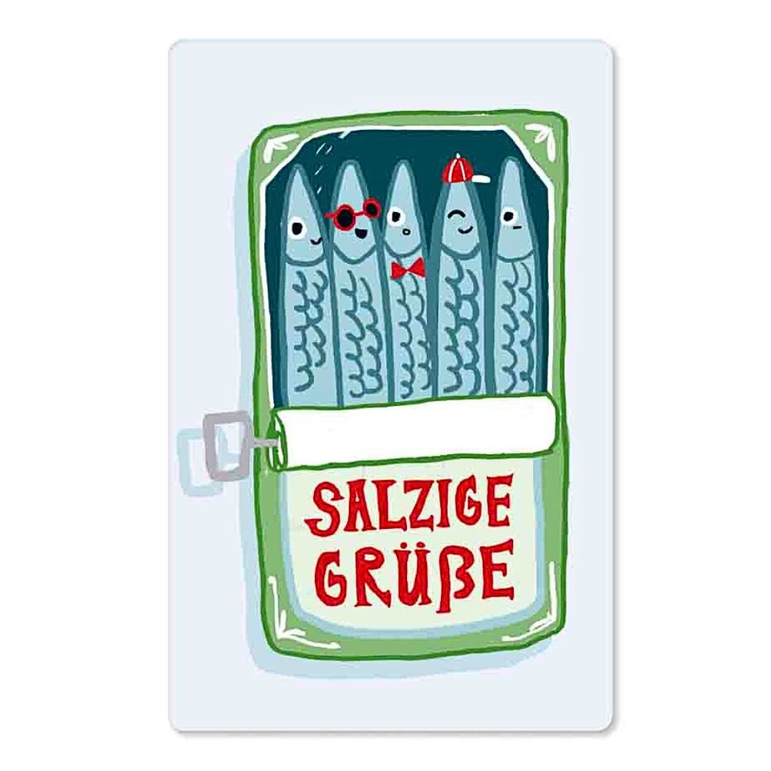 KIND MIND Karte | salzige gruesse sardinen