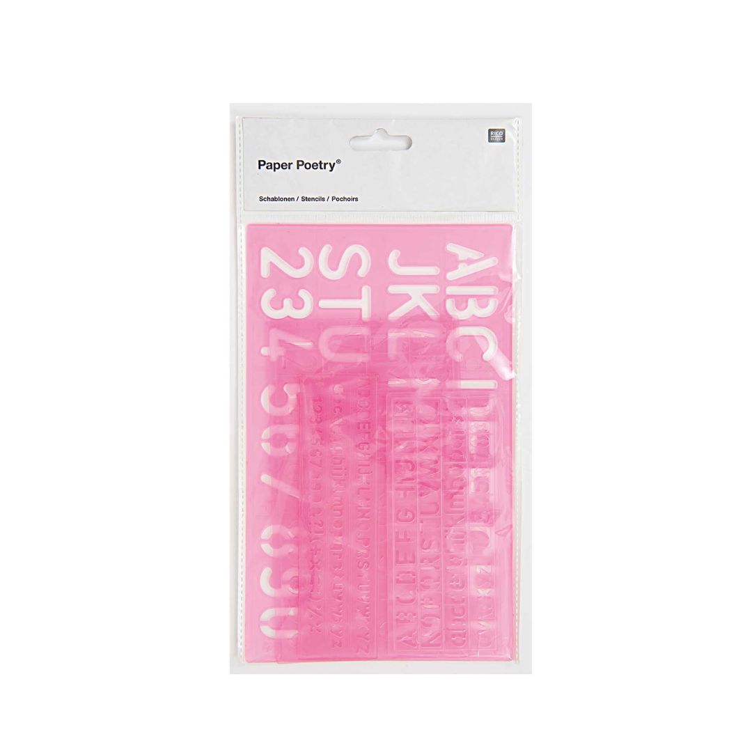 Schablonen ABC und Zahlen