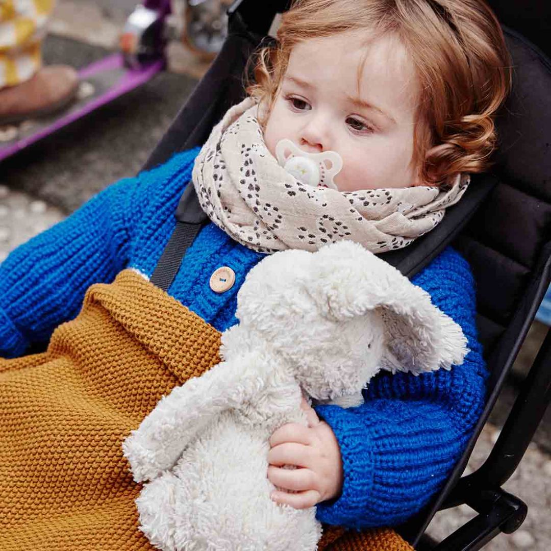 Schaltuch aus Musselin 'Bianca Baby Leo' 70x70