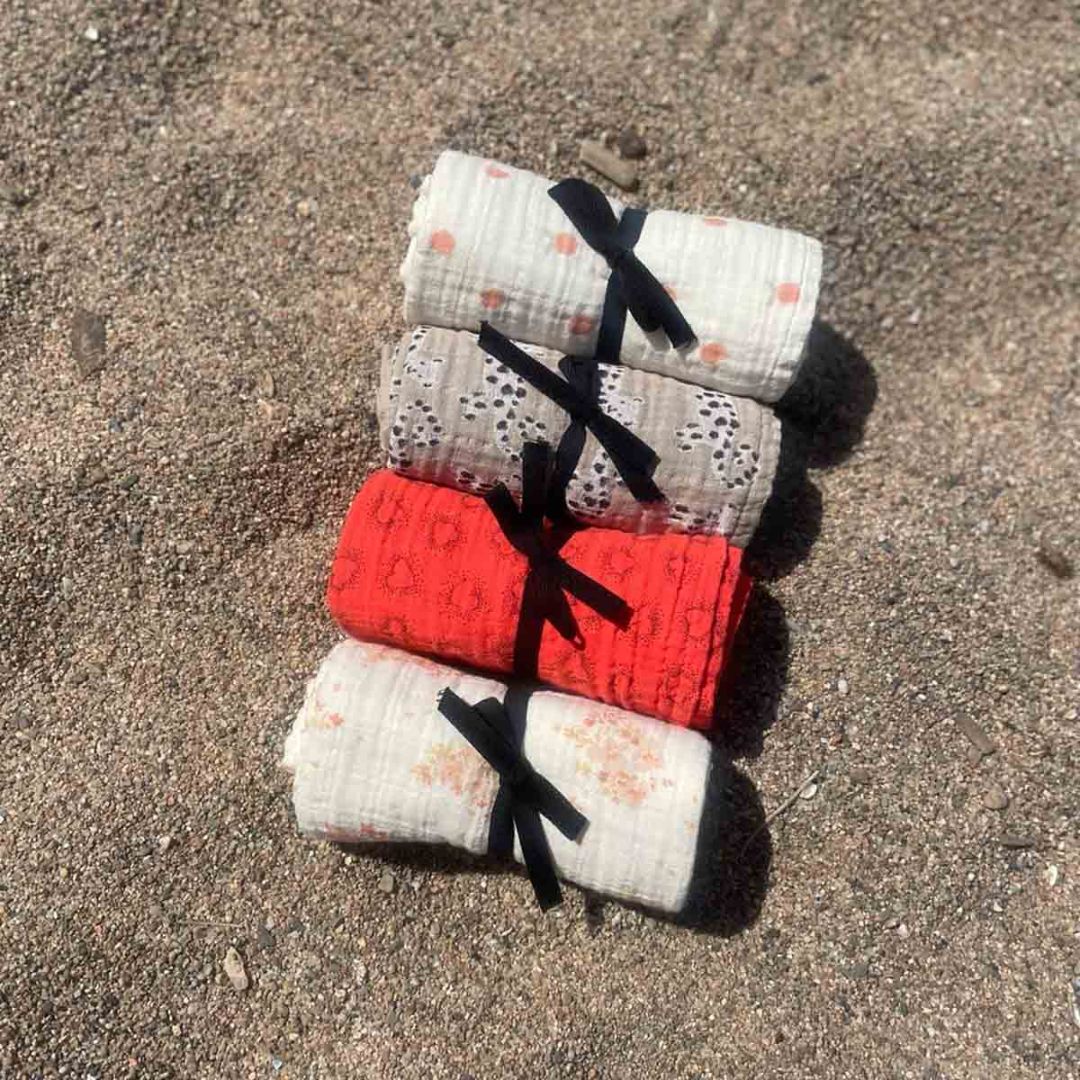 Schaltuch aus Musselin 'Bianca Baby Leo' 70x70