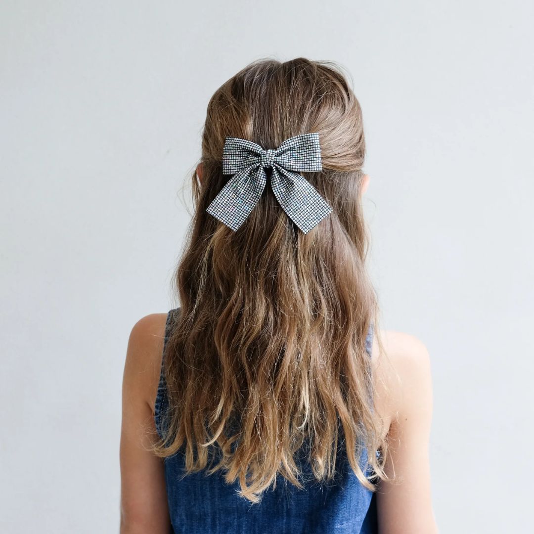 Mimi und Lula | Schillernde Schleife 'Disco-Ball Oversized Bow'