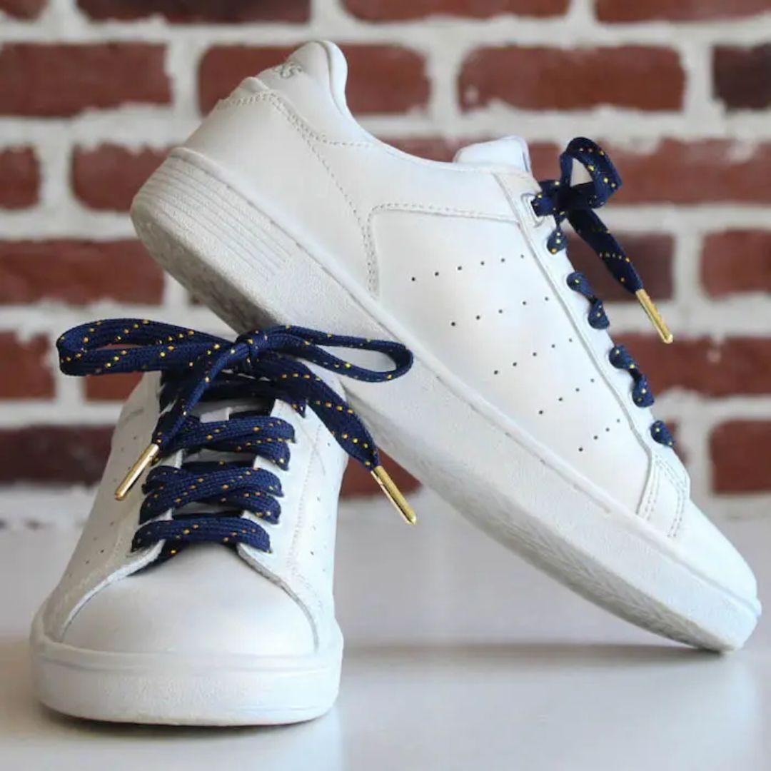 Schnürsenkel marineblau/gold