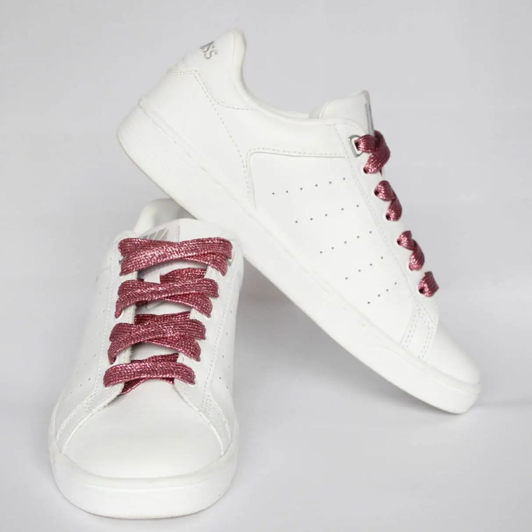 Schnürsenkel Glitzer rosa