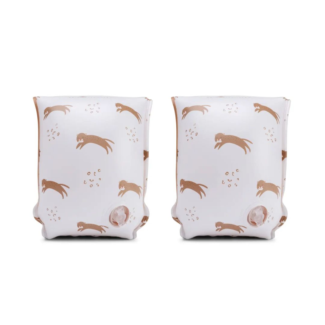 Schwimmflügel 'Leoparden' beige 2-6J