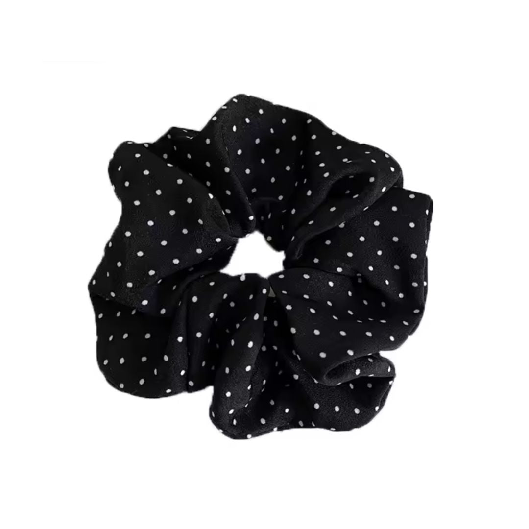 Scrunchie 'Polka Dots schwarz'
