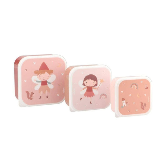 Set 3 Lunchboxen 'Feen'