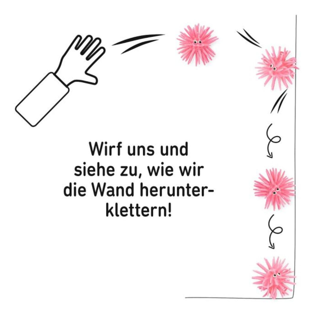 Set von 3 'Kletternde Sticky Monster'