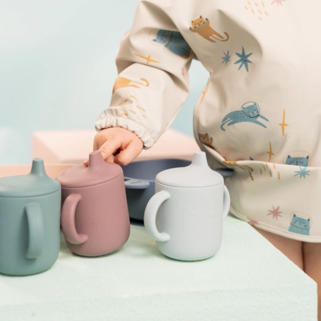 Sippy Tassen Set Trinklernbecher gelb/orange