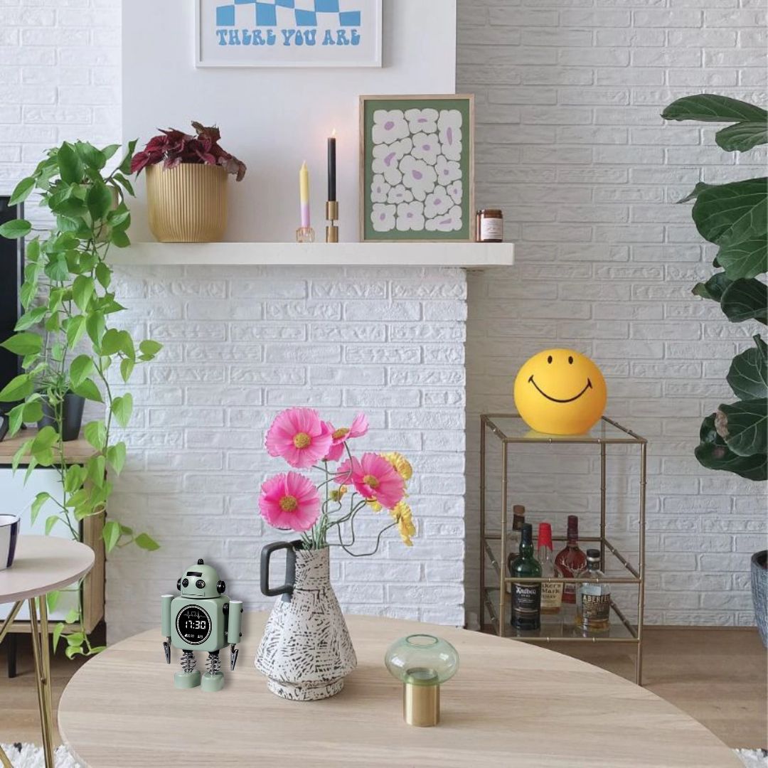 Nachtlicht 'Smiley' Lampe gelb 25 cm