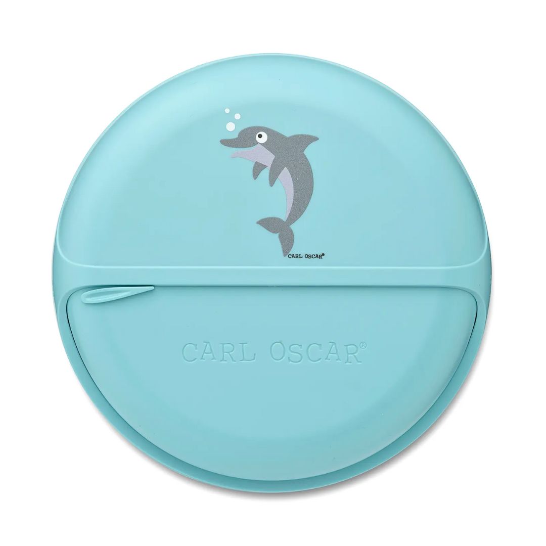 Bento Disc Lunchbox Kinder 'Delfin' blau 18 cm