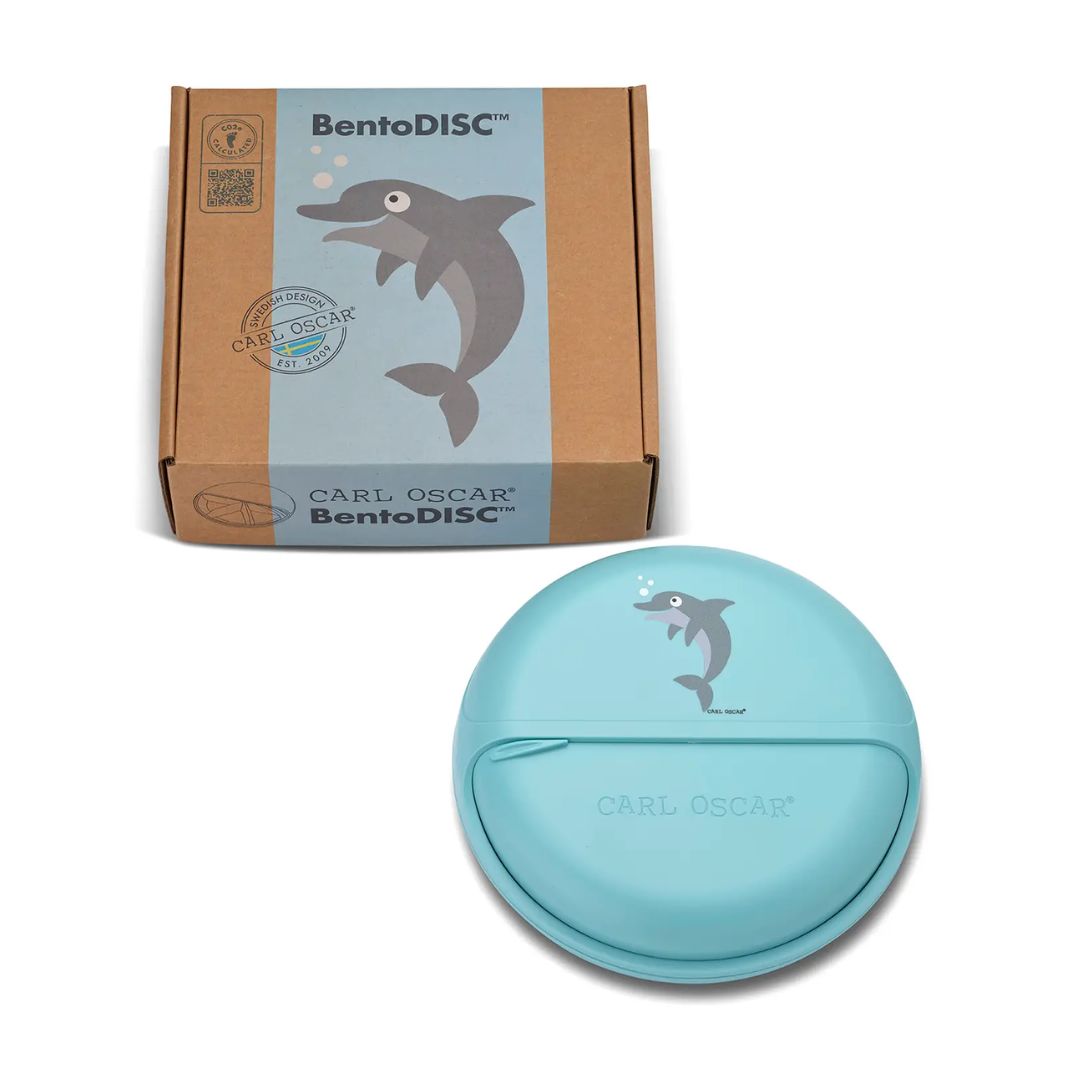 Bento Disc Lunchbox Kinder 'Delfin' blau 18 cm