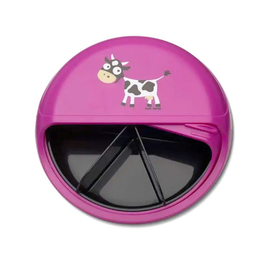 Snack Disc Kinder 'Kuh' violett 15 cm