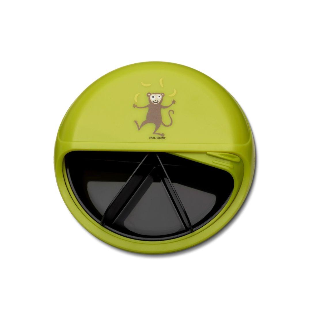 Snack Disc Kinder 'Affe' limettengrün 15 cm