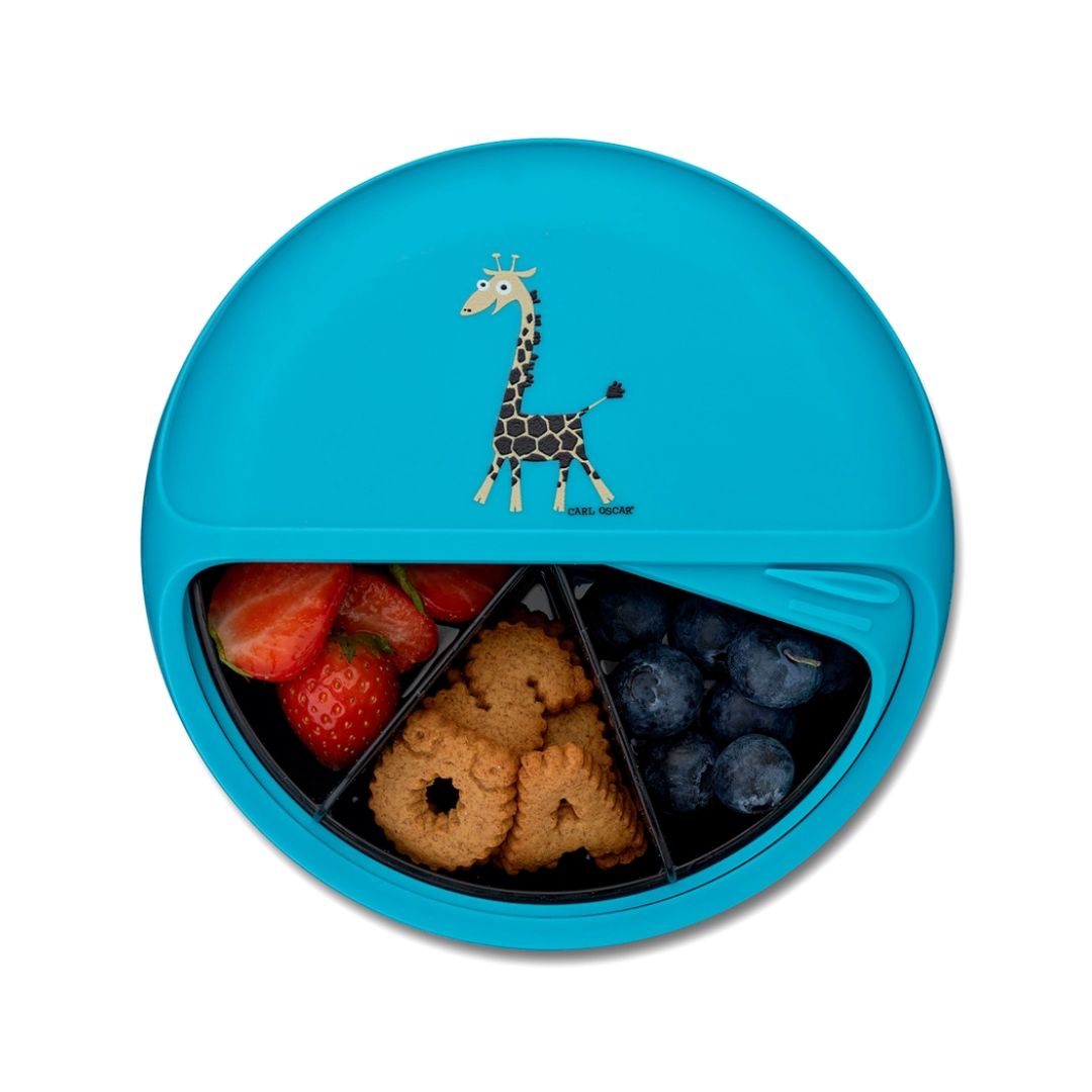 Snack Disc Kinder 'Giraffe' türkis 15 cm