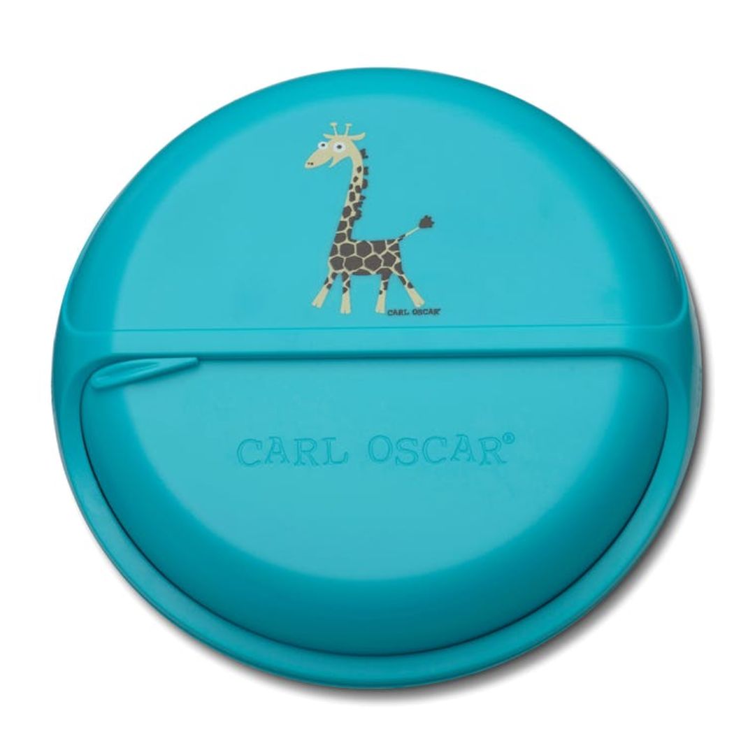 Snack Disc Kinder 'Giraffe' türkis 15 cm