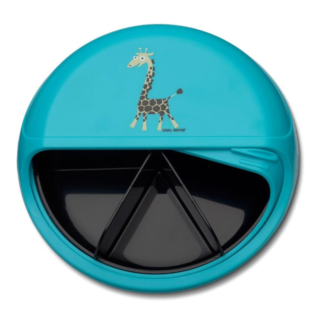 Snack Disc Kinder 'Giraffe' türkis 15 cm