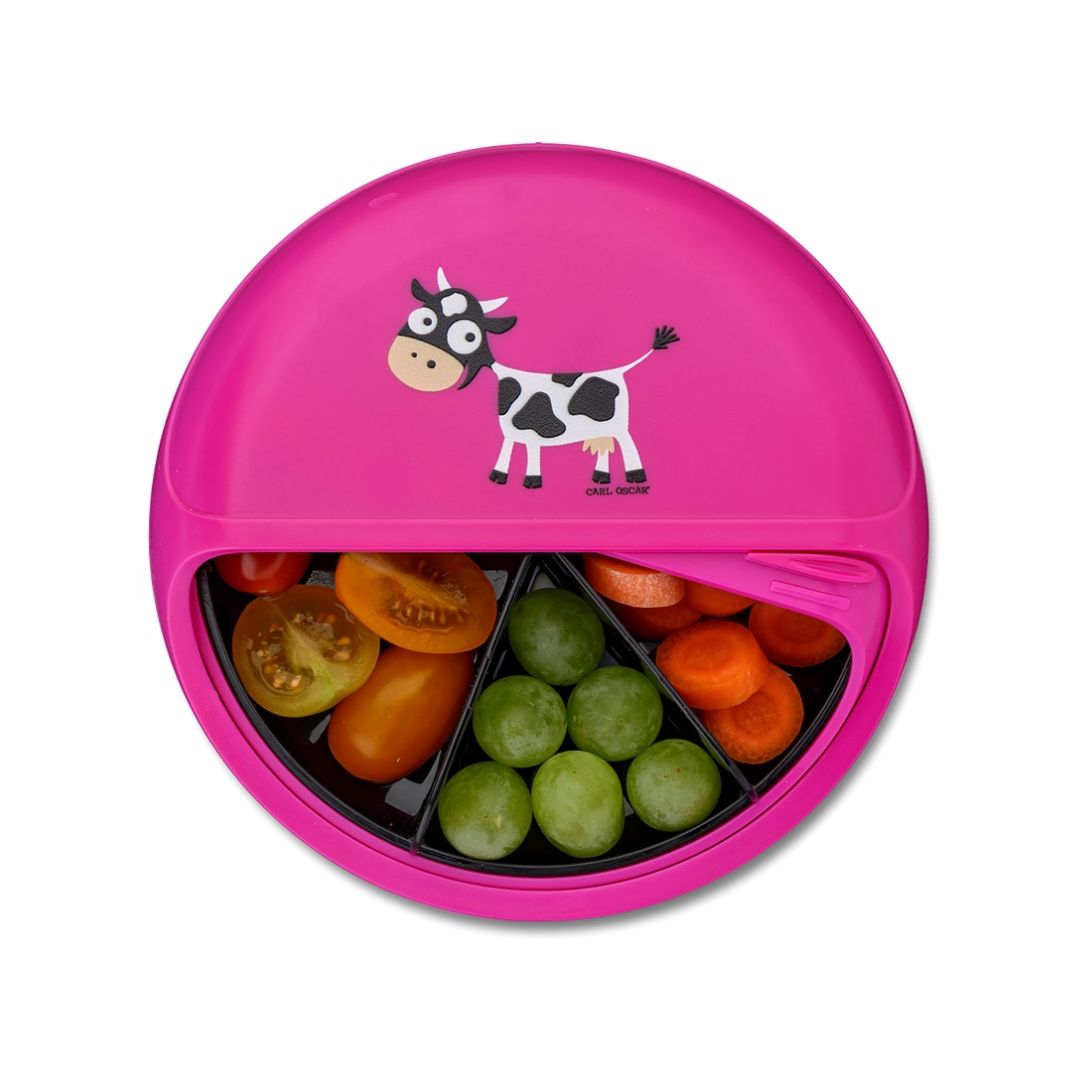 Snack Disc Kinder 'Kuh' violett 15 cm
