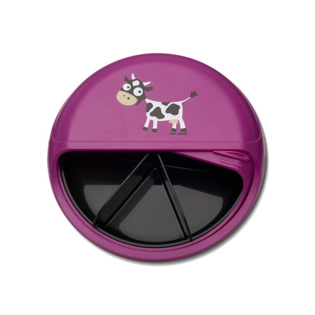 Snack Disc Kinder 'Kuh' violett 15 cm