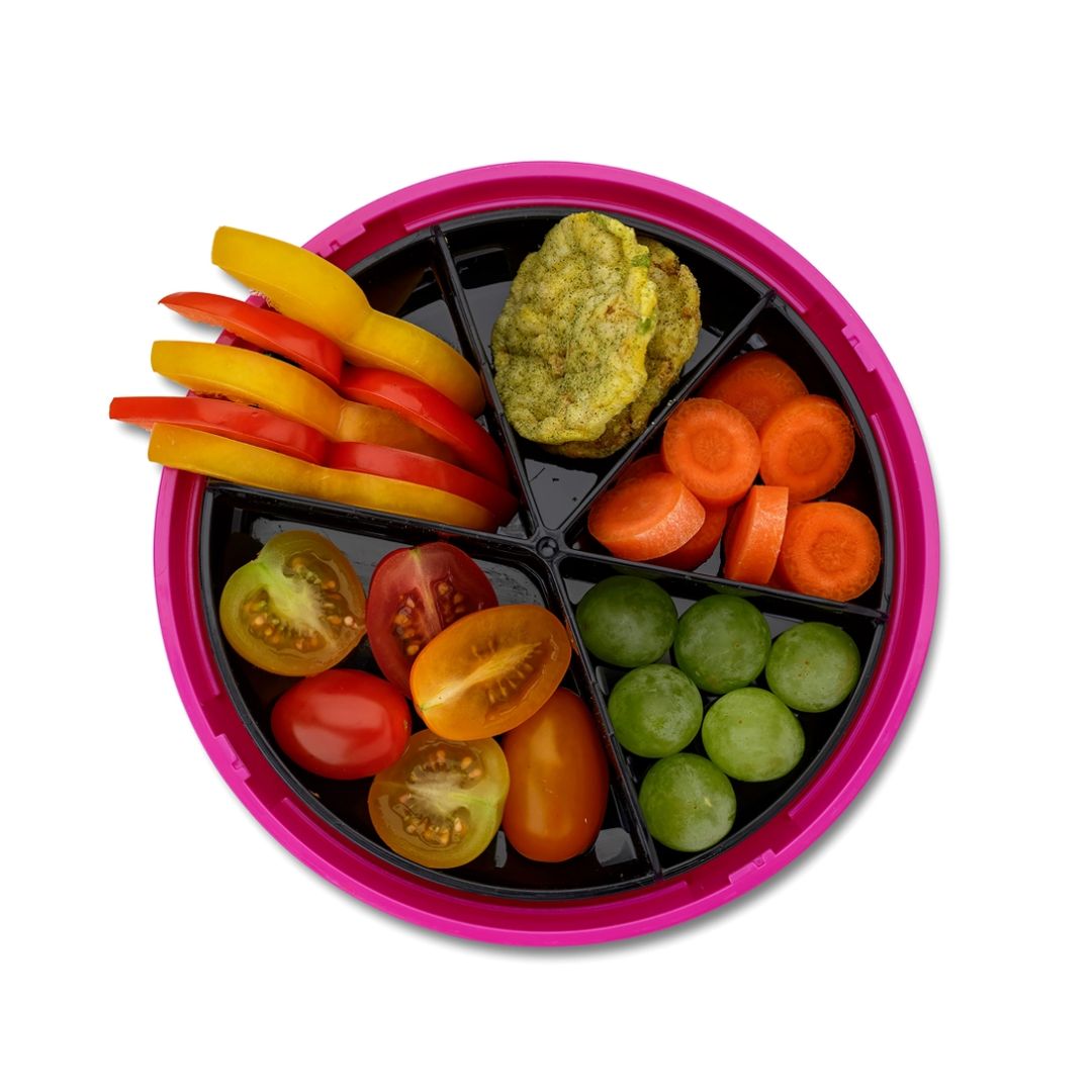 Snack Disc Kinder 'Kuh' violett 15 cm