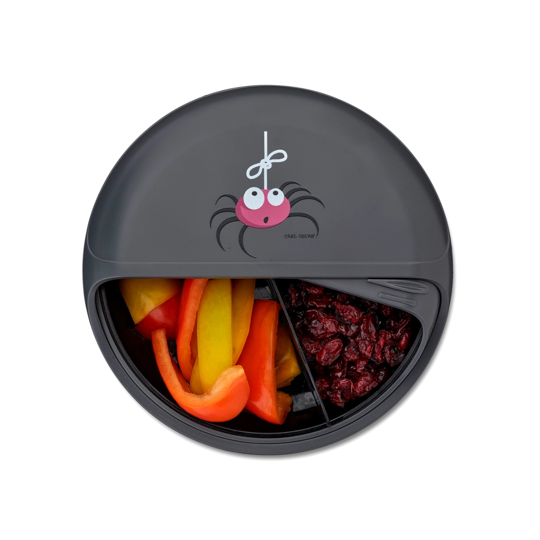 Snack Disc Kinder 'Kleine Spinne' anthrazit 15 cm