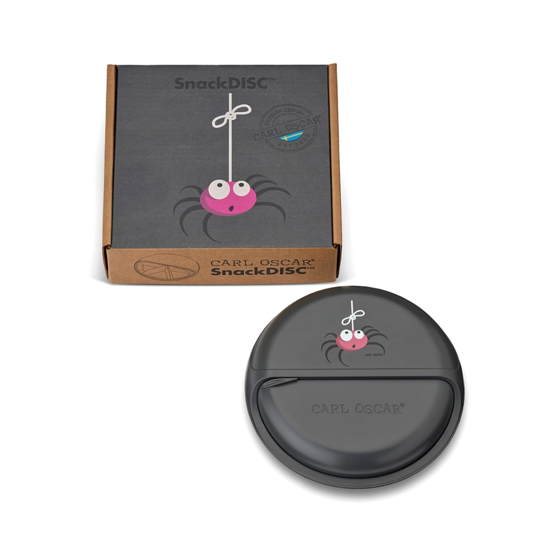 Snack Disc Kinder 'Kleine Spinne' anthrazit 15 cm