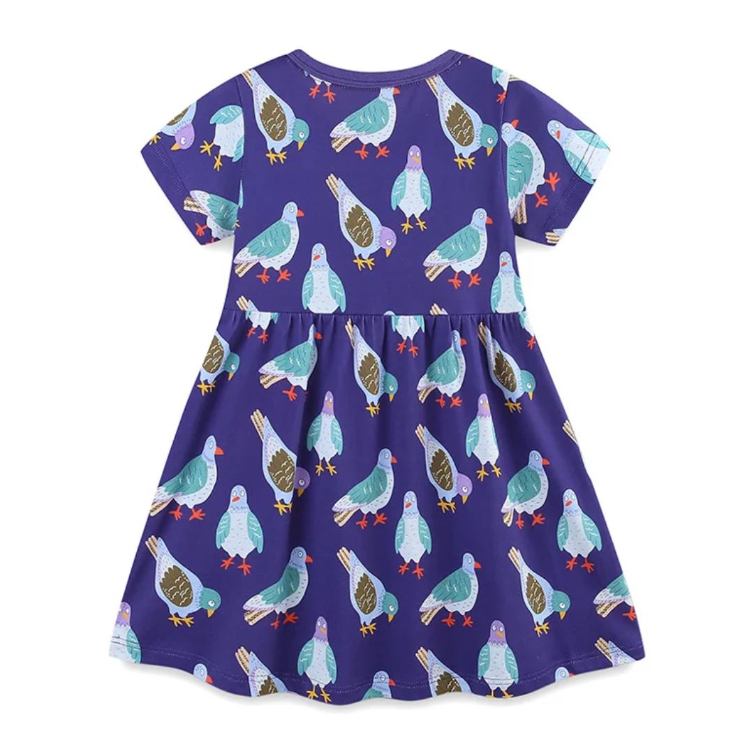 Kleid Kurzarm 'Dove' blau