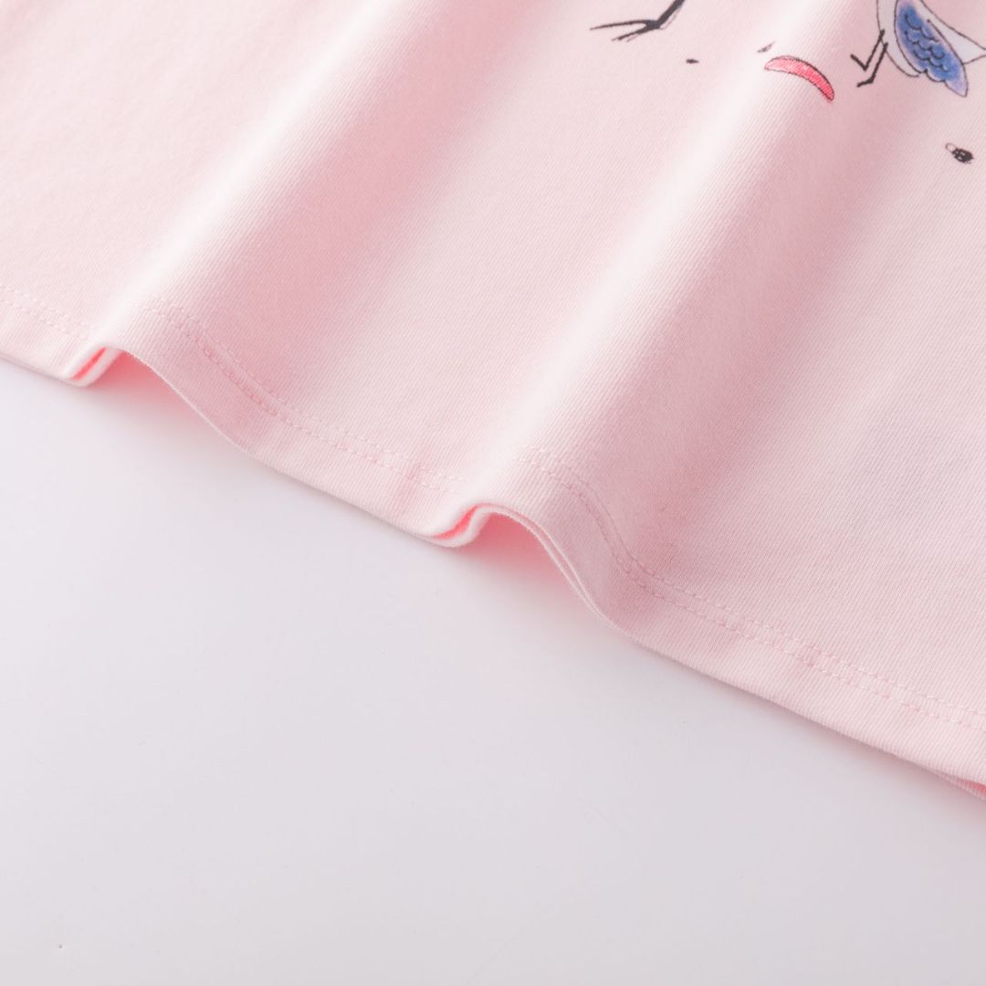 T-Shirt für Mädchen mit Flamingo Print