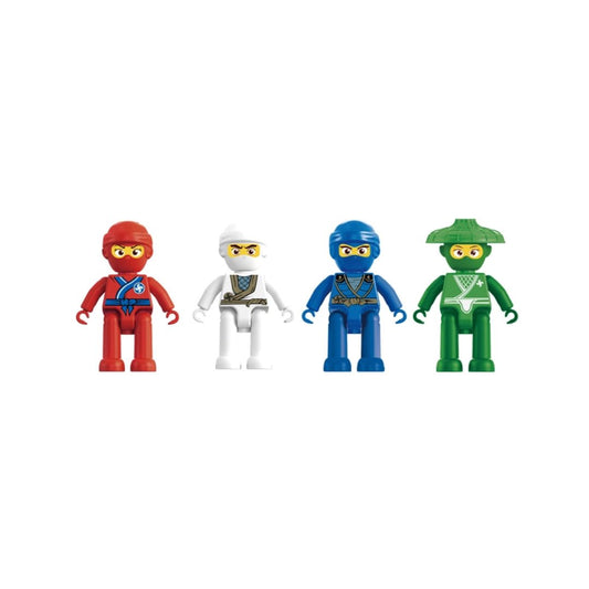 4-teiliges Spielzeugset mit Ninja-Figuren für Kinder