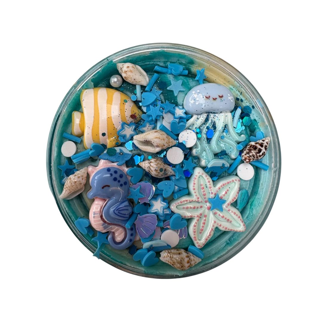 Intelligente Knete mit Topping 'Blaue Tiefsee'