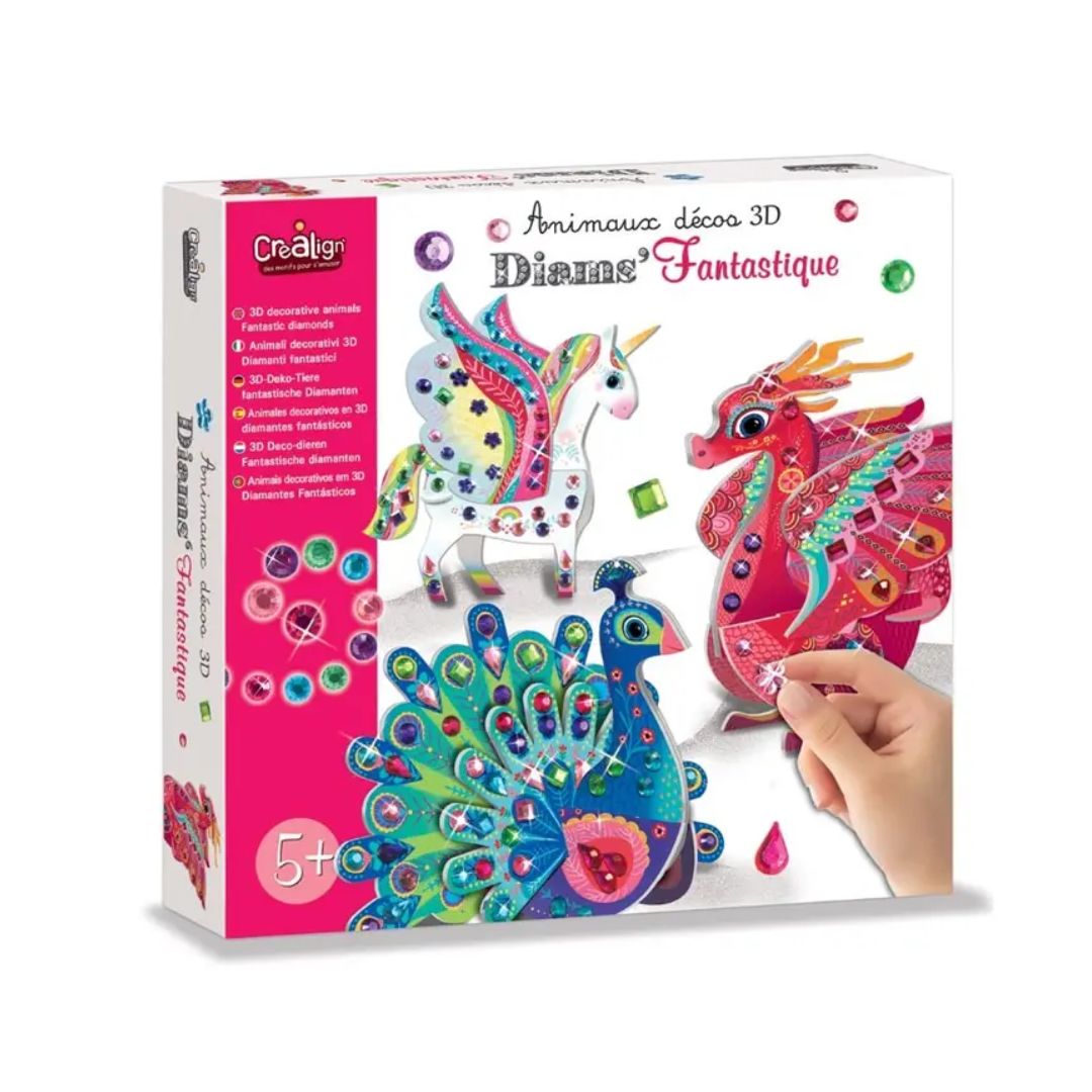 3D-Deco-Tiere „Fantastische Diamanten“