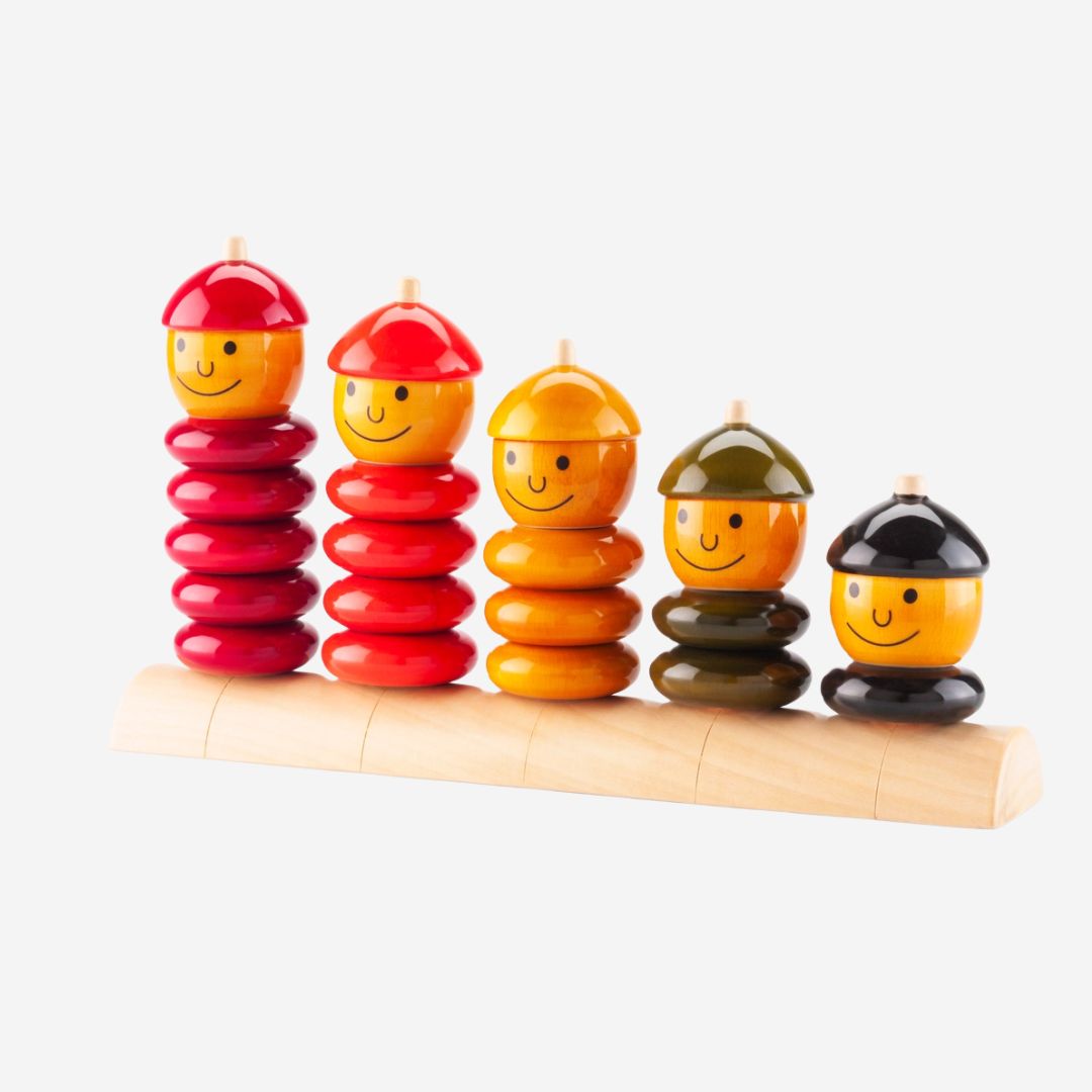 Stapelspielzeug aus Holz 'Peppy Five'