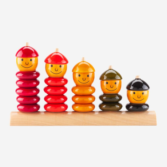 Stapelspielzeug aus Holz 'Peppy Five'