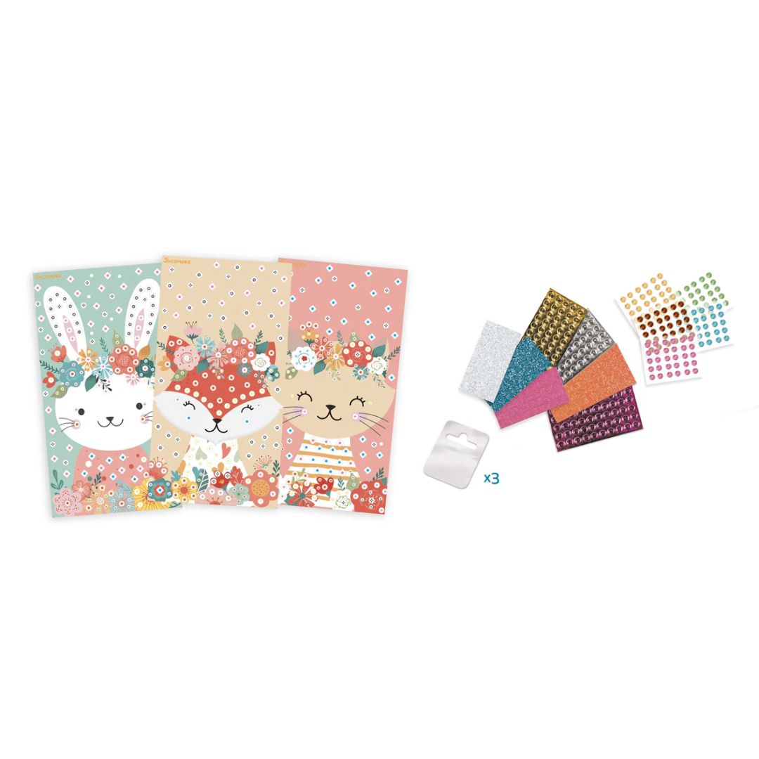 Stick & Fun Kinder Kreativset 'Mini Mosaik Kuscheltiere'
