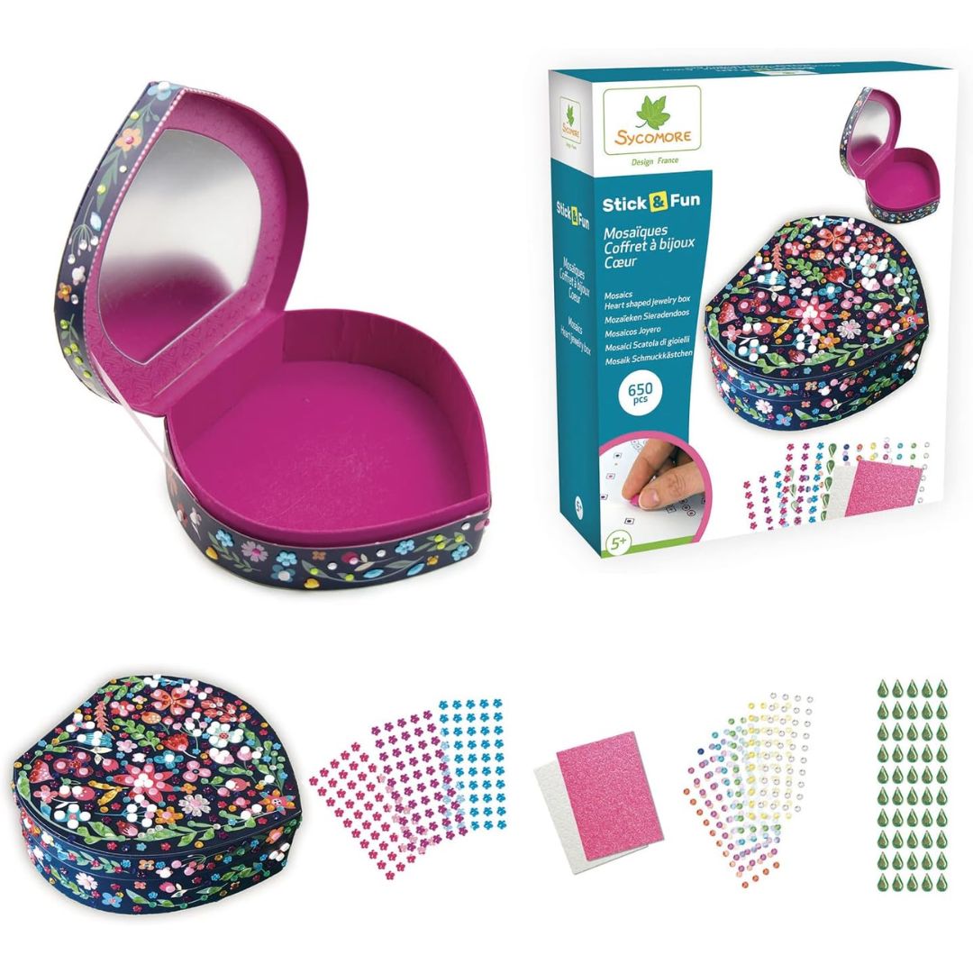 Stick & Fun 'Schmuckkästchen in Herzform'