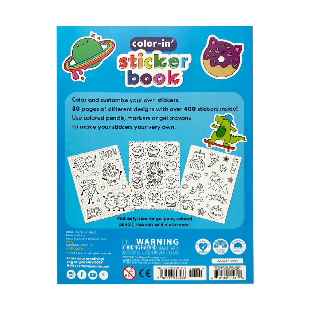 Sticker Buch 'Color Your Own Stickers'