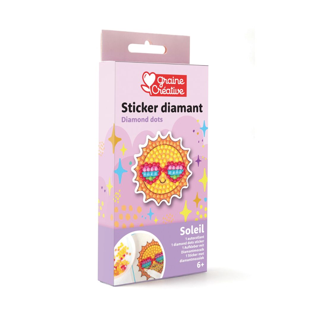 Mosaik Sticker Set aus Diamanten 'Sonne'