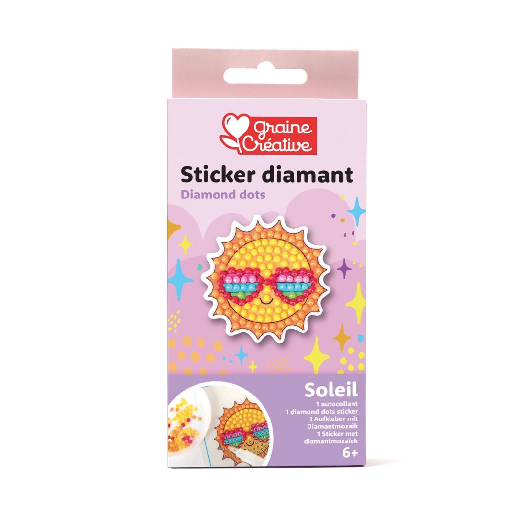 Mosaik Sticker Set aus Diamanten 'Sonne'